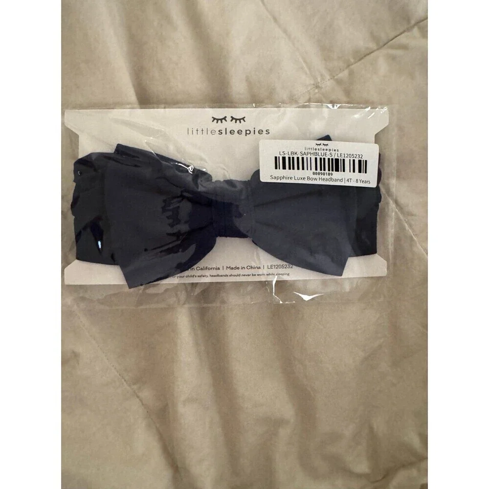Little Sleepies Sapphire Lux Bow Headband